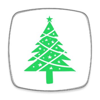 Frohe weihnachten Frohe weihnachten Frohe weihnach - Viereckiger Kühlschrankmagnet - Weiß - Vorne
