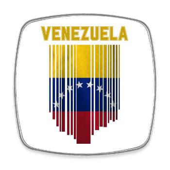 Flagge von Venezuela - Viereckiger Kühlschrankmagnet - Weiß - Vorne
