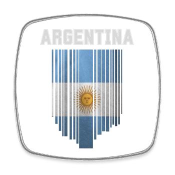 Flag of Argentina - Square fridge magnet - white - Front