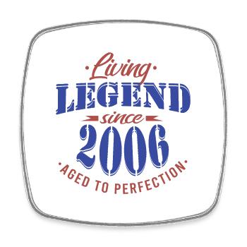Birthday - Legend since 2006 - Square fridge magnet - white - Front
