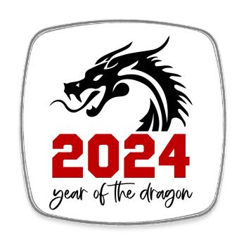 2024 - Magnet carré - blanc - Devant
