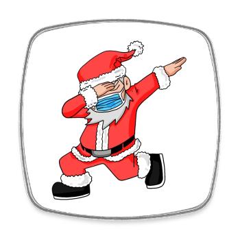 Weihnachtsmann Weihnachten - Viereckiger Kühlschrankmagnet - Weiß - Vorne