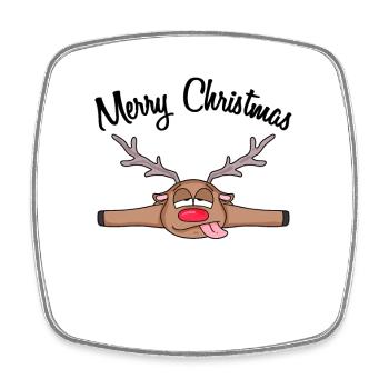 Weihnachten weihnachtlich Geschenk - Viereckiger Kühlschrankmagnet - Weiß - Vorne