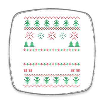 C'est Mon Pull Moche De Noël - Magnet carré - blanc - Devant