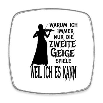 Zweite Geige Violine Klassik Orchester Musiker - Viereckiger Kühlschrankmagnet - Weiß - Vorne