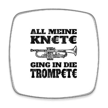 Teure Trompete Knete Klassik Klassik Musiker Jazz - Viereckiger Kühlschrankmagnet - Weiß - Vorne