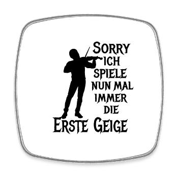 Erste Geige Violine Klassik Orchester Musiker - Viereckiger Kühlschrankmagnet - Weiß - Vorne