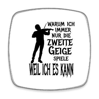 Zweite Geige Violine Klassik Orchester Musiker - Viereckiger Kühlschrankmagnet - Weiß - Vorne