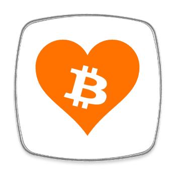 Bitcoin Crypto Cryptocurrency Splash - Magnet carré - blanc - Devant