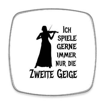 Zweite Geige Violine Klassik Orchester Musiker - Viereckiger Kühlschrankmagnet - Weiß - Vorne
