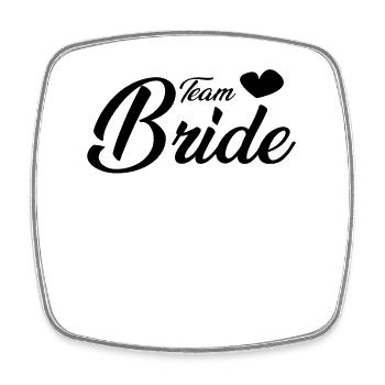 Team Bride - Viereckiger Kühlschrankmagnet - Weiß - Vorne