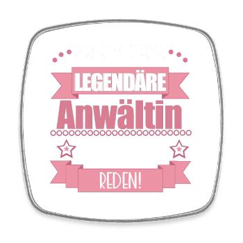 Lustiger Spruch für Anwältin – Geschenkidee - Viereckiger Kühlschrankmagnet - Weiß - Vorne