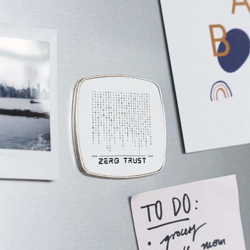 Square fridge magnet