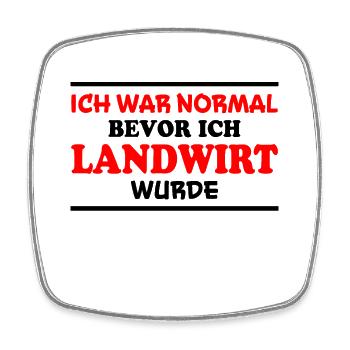Landwirt Spruch Traktor Lustiges Landwirt Geschenk - Viereckiger Kühlschrankmagnet - Weiß - Vorne