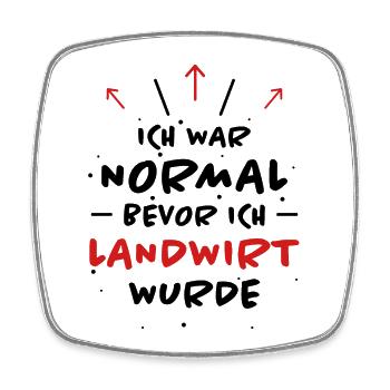 Landwirt Spruch Traktor Lustiges Landwirt Geschenk - Viereckiger Kühlschrankmagnet - Weiß - Vorne
