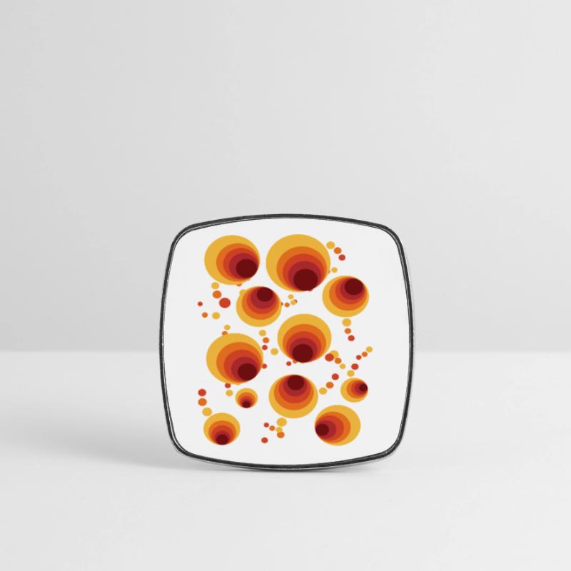 Abstract Polka Dots Circle Pattern Square fridge magnet