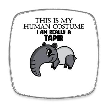 tapir tapire Spruch - Viereckiger Kühlschrankmagnet - Weiß - Vorne