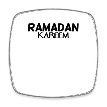 Ramadan Kareem - Square fridge magnet - white - Front