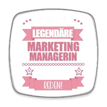 Marketingmanagerin Werbeexpertin süßes Geschenk - Viereckiger Kühlschrankmagnet - Weiß - Vorne