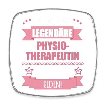 Lustiger Spruch für Physiotherapeutin – Geschenk - Viereckiger Kühlschrankmagnet - Weiß - Vorne