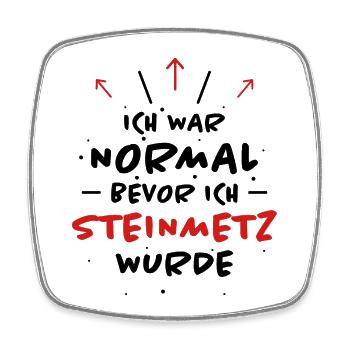 Steinmetz Spruch Beruf Lustiges Steinmetz Geschenk - Viereckiger Kühlschrankmagnet - Weiß - Vorne
