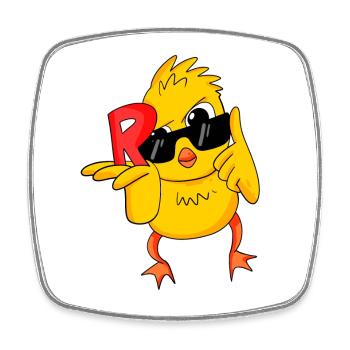 Pension Pensioner Funny Pun - Square fridge magnet - white - Front