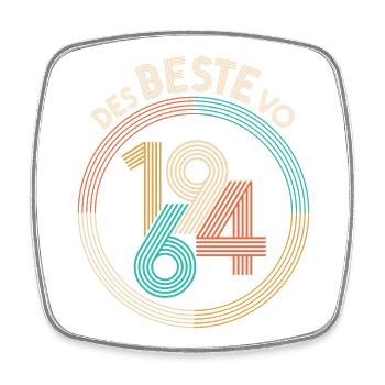 of the BEST of 1964 - the BEST of 1964, birthday - Square fridge magnet - white - Front