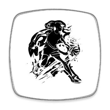 Basketball Lover - Square fridge magnet - white - Front