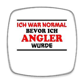 Angler Spruch Fische Angeln Meer Angler Geschenk - Viereckiger Kühlschrankmagnet - Weiß - Vorne
