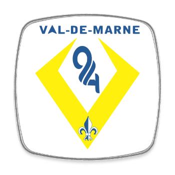 Val de Marne - Square fridge magnet - white - Front