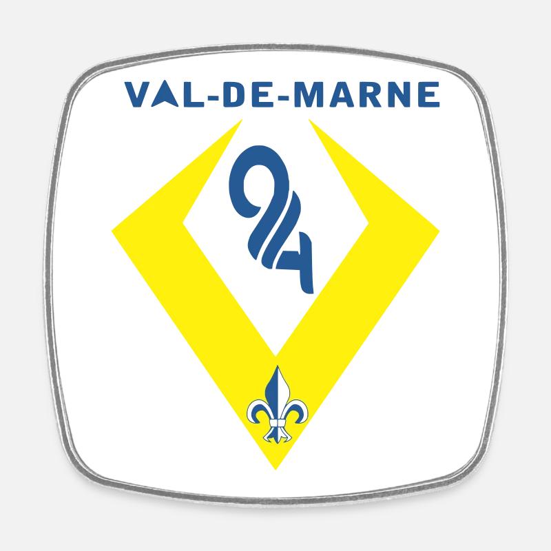 Val de Marne - Magnet carré - blanc
