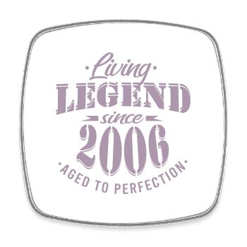 Birthday - Legend matured since 2006 - Square fridge magnet - white - Front