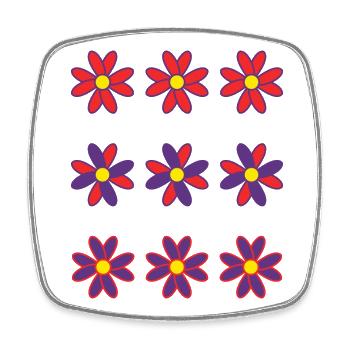 HAPPY MOTHER'S DAY. MOM. MOTHER'S DAY - Square fridge magnet - white - Front