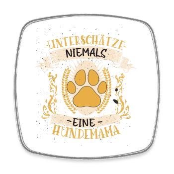 Hundebesitzerinnen & Frauchen Geschenk Hundemama - Viereckiger Kühlschrankmagnet - Weiß - Vorne