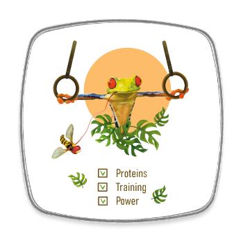 Calisthenics and Street Workout Training - Square fridge magnet - white - Front