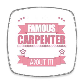 Profession de charpentier Cadeau pour dames - Magnet carré - blanc - Devant