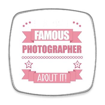 Photographe Profession Femme Cadeau - Magnet carré - blanc - Devant