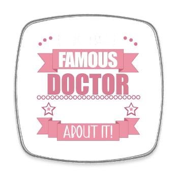 Médecin Profession Femme Cadeau - Magnet carré - blanc - Devant