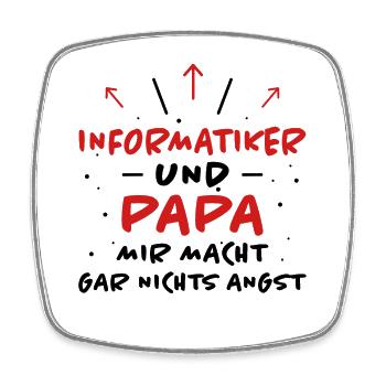 Informatiker Spruch Lustige Programmierer Geschenk - Viereckiger Kühlschrankmagnet - Weiß - Vorne