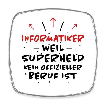Informatiker Spruch Lustige Programmierer Geschenk - Viereckiger Kühlschrankmagnet - Weiß - Vorne
