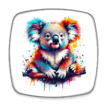 Koala - Square fridge magnet - white - Front