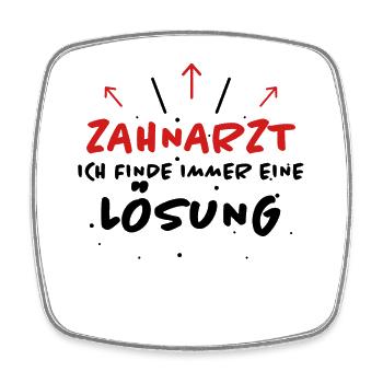 Zahnarzt Spruch Beruf Lustiges Zahnarzt Geschenk - Viereckiger Kühlschrankmagnet - Weiß - Vorne