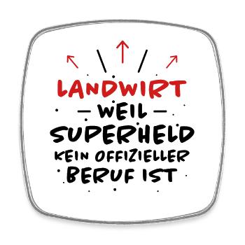 Landwirt Spruch Traktor Lustiges Landwirt Geschenk - Viereckiger Kühlschrankmagnet - Weiß - Vorne