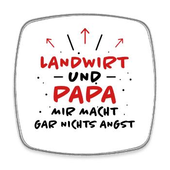 Landwirt Spruch Traktor Lustiges Landwirt Geschenk - Viereckiger Kühlschrankmagnet - Weiß - Vorne