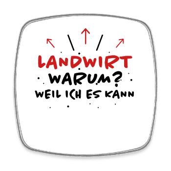 Landwirt Spruch Traktor Lustiges Landwirt Geschenk - Viereckiger Kühlschrankmagnet - Weiß - Vorne