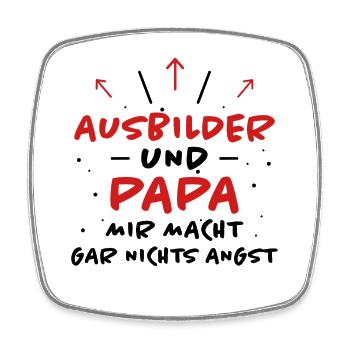 Ausbilder Spruch Beruf Lustiges Ausbilder Geschenk - Viereckiger Kühlschrankmagnet - Weiß - Vorne