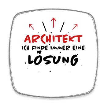 Architekt Spruch Architektur Architekt Geschenk - Viereckiger Kühlschrankmagnet - Weiß - Vorne