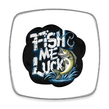 Confort des poissons Moto Design - Magnet carré - blanc - Devant