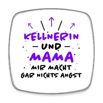 Kellnerin Spruch Beruf Lustiges Kellnerin Geschenk - Viereckiger Kühlschrankmagnet - Weiß - Vorne