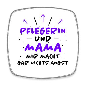 Pflegerin Spruch Pflegekraft Pflegerin Geschenk - Viereckiger Kühlschrankmagnet - Weiß - Vorne
